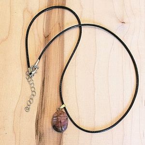 Beetle Gemstone Pendant Necklace NWT